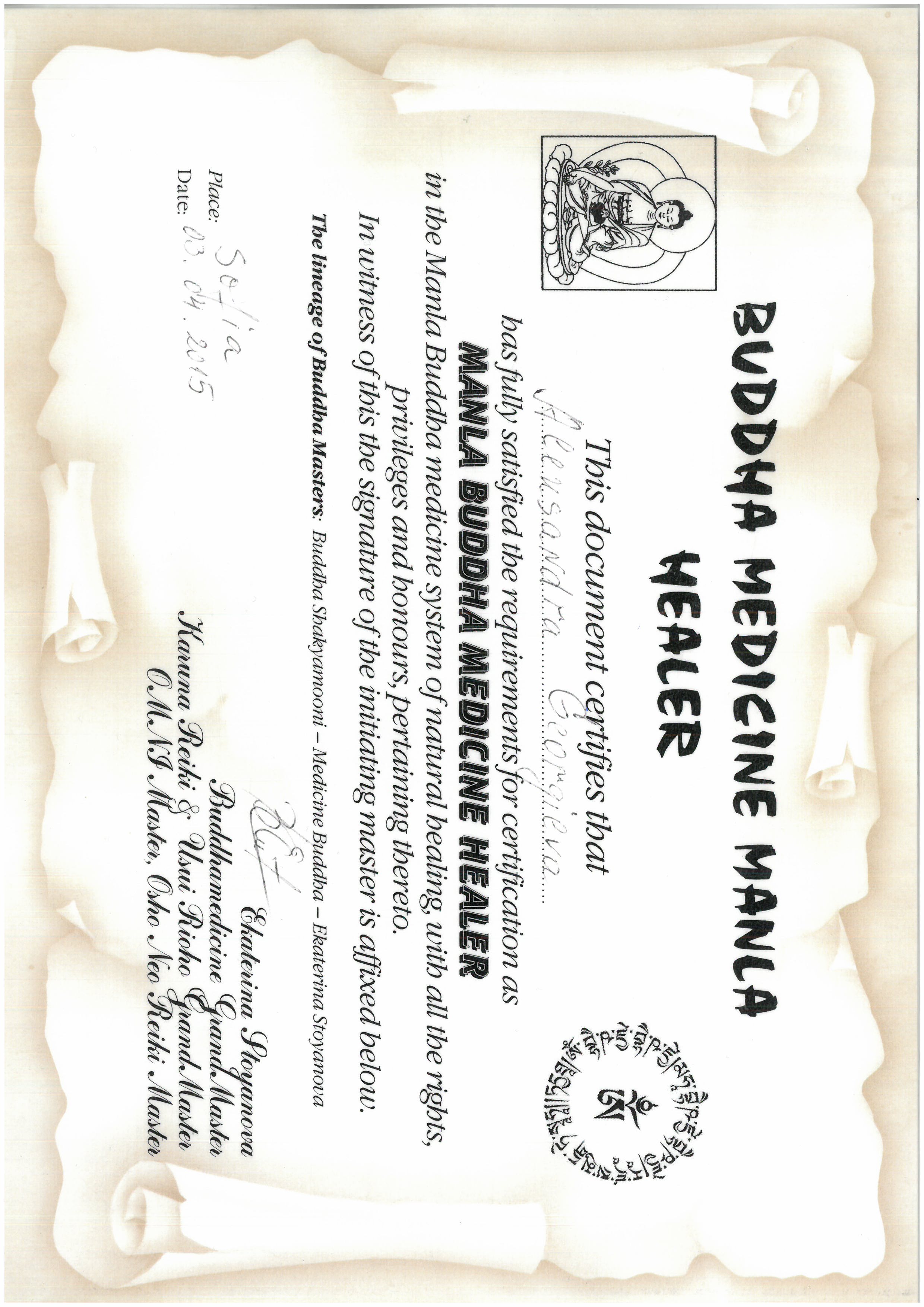 Buddha Medicine — Manla Healer